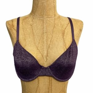 Victoria’s Secret Unlined Semi Demi Purple 34C Bra